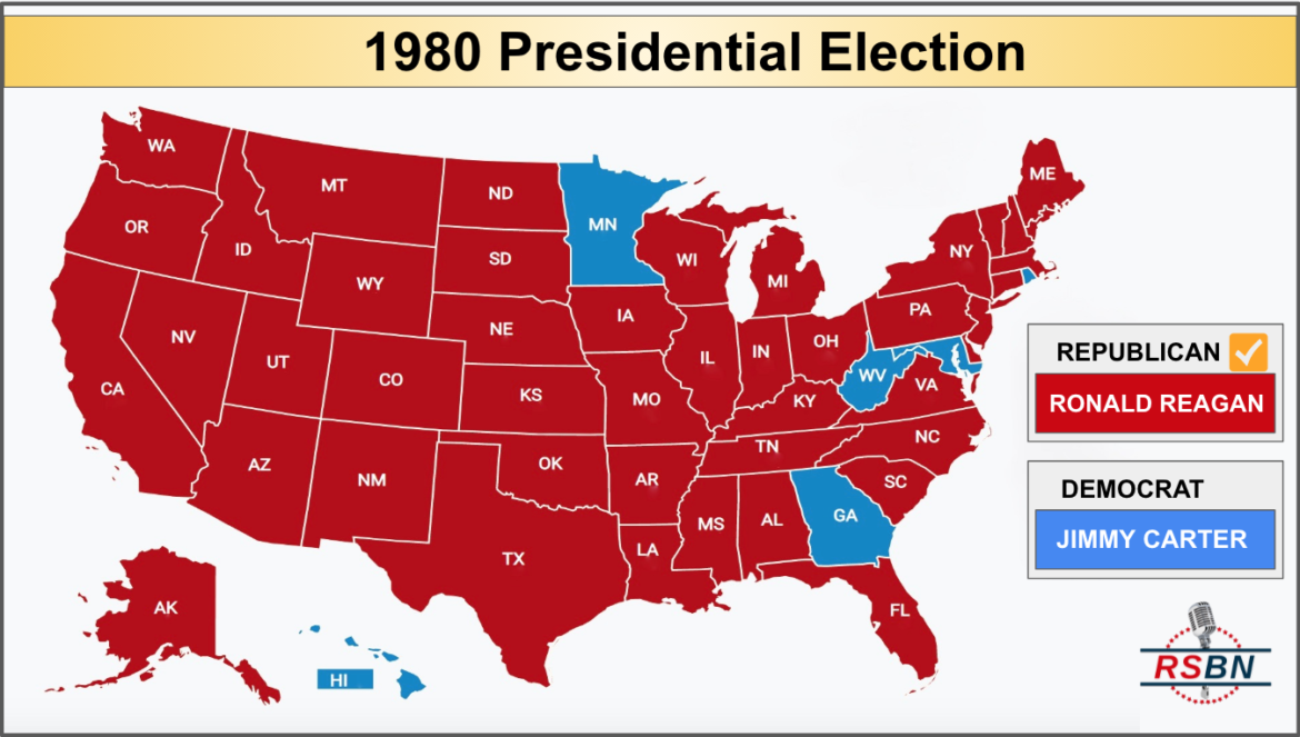 Today in History Ronald Reagan elected as the 40th President of the