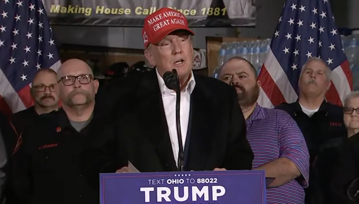 Trump shows he is a ‘man of the people’ by visiting East Palestine