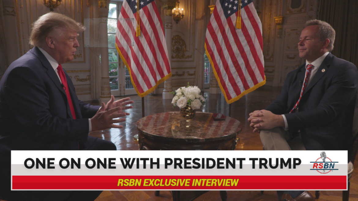 WATCH: RSBN’S EXCLUSIVE Interview with President Donald J. Trump From Mar-a-Lago