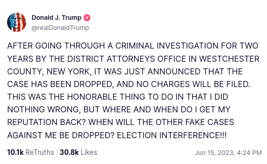 WIN: TRUMP ORGANIZATION CLEARED OF CHARGES - Healthsrun Screenshot 2023 06 16 7.53.04 AM