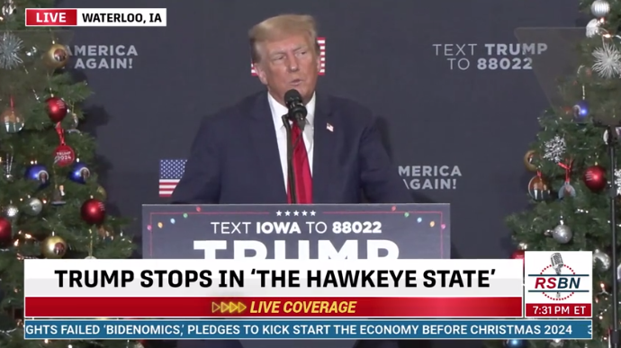 FULL SPEECH: Trump Speaks at Commit to Caucus Event in Waterloo‚ Iowa – 12/19/23