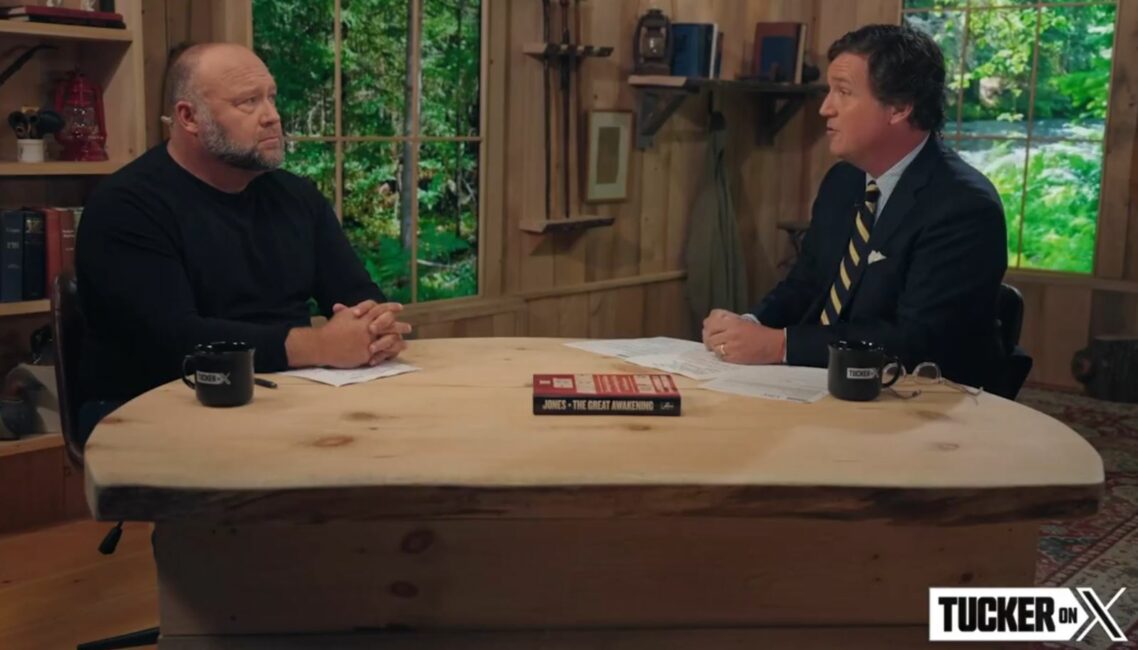 Tucker Carlson’s interview with Alex Jones goes viral