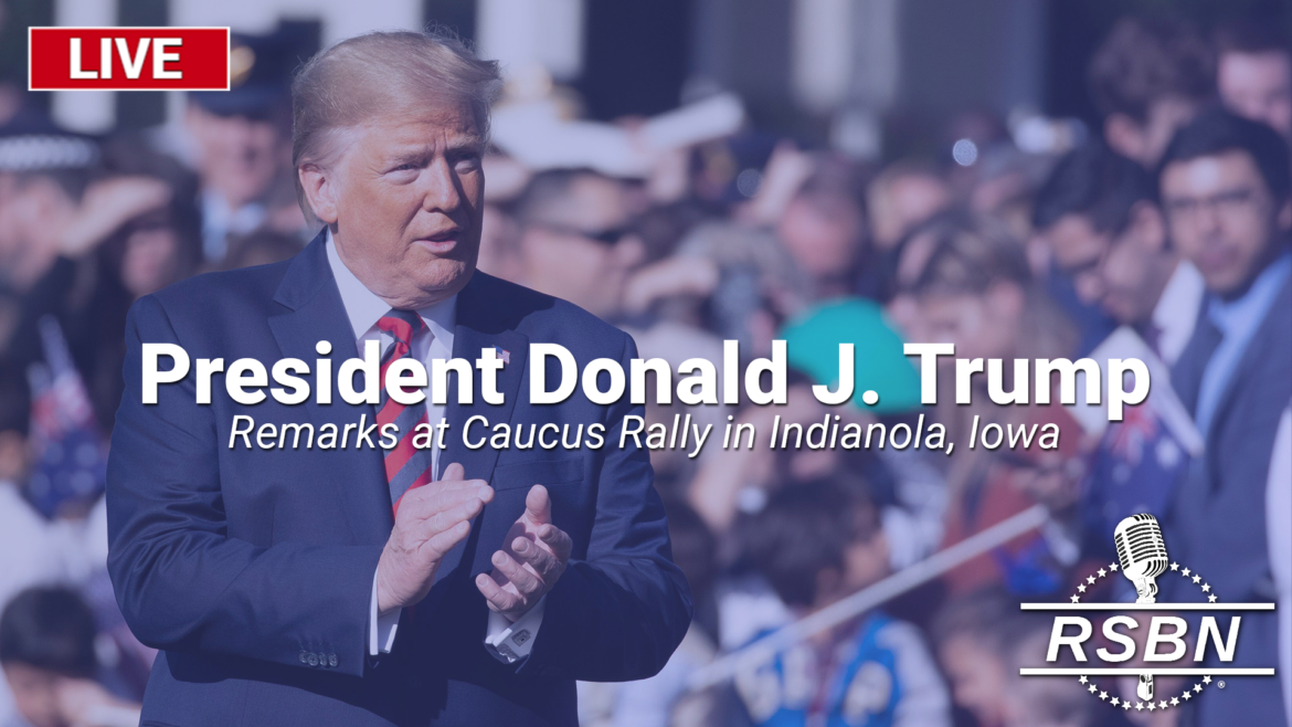 LIVE Trump Delivers Remarks at Caucus Rally in Indianola, Iowa 1/14/24
