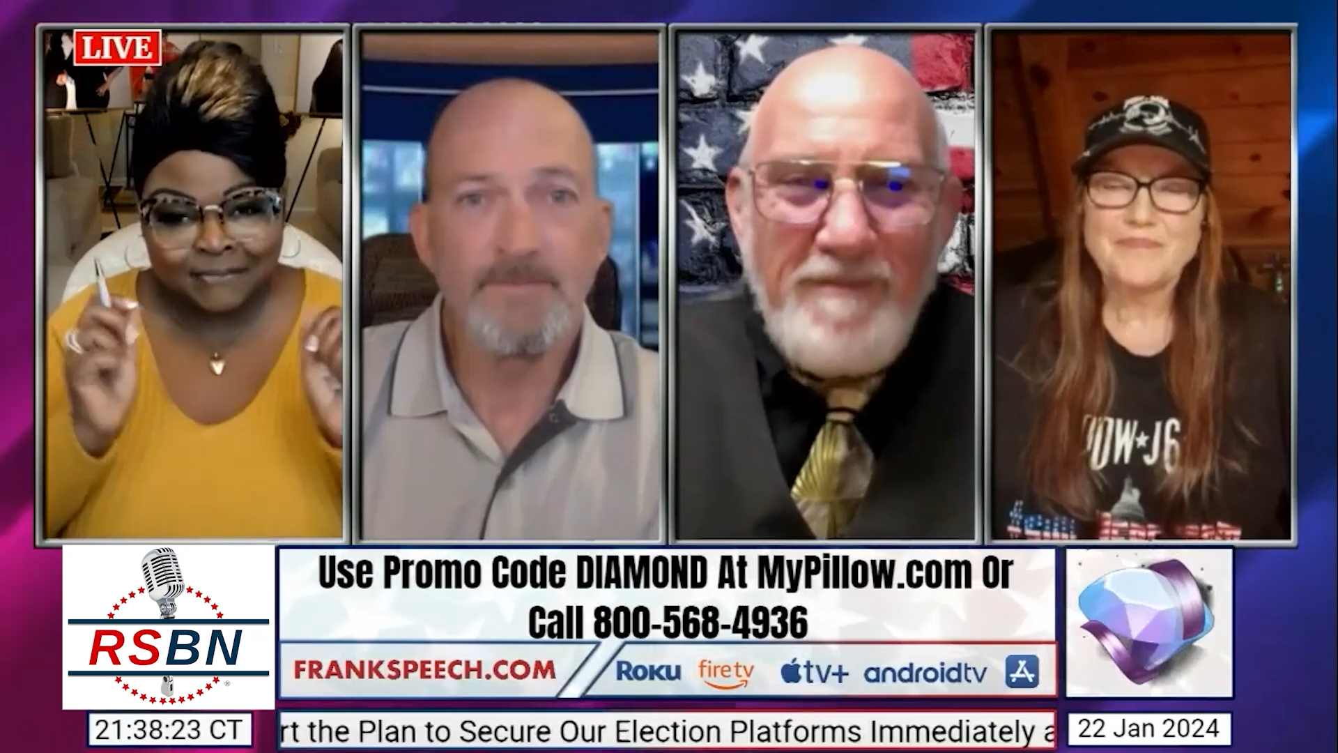 WATCH: J6 Advocates Panel Join Diamond and Silk to Discuss the J6 Hostages 1/22/24