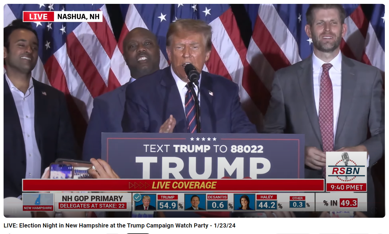 Trump projects his own win in Nevada