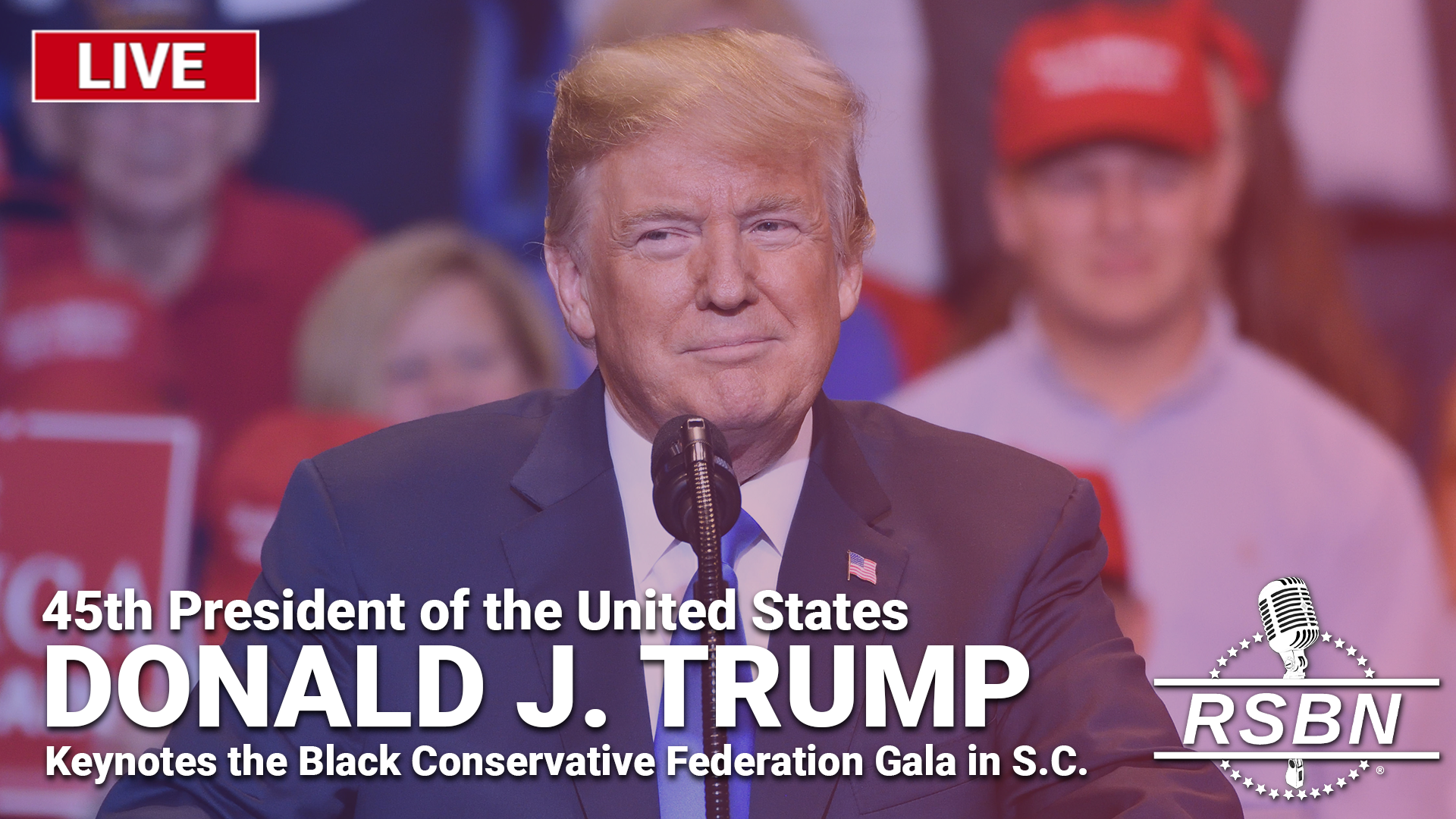LIVE: Trump Keynotes the Black Conservative Federation Gala in S.C. – 2/23/24