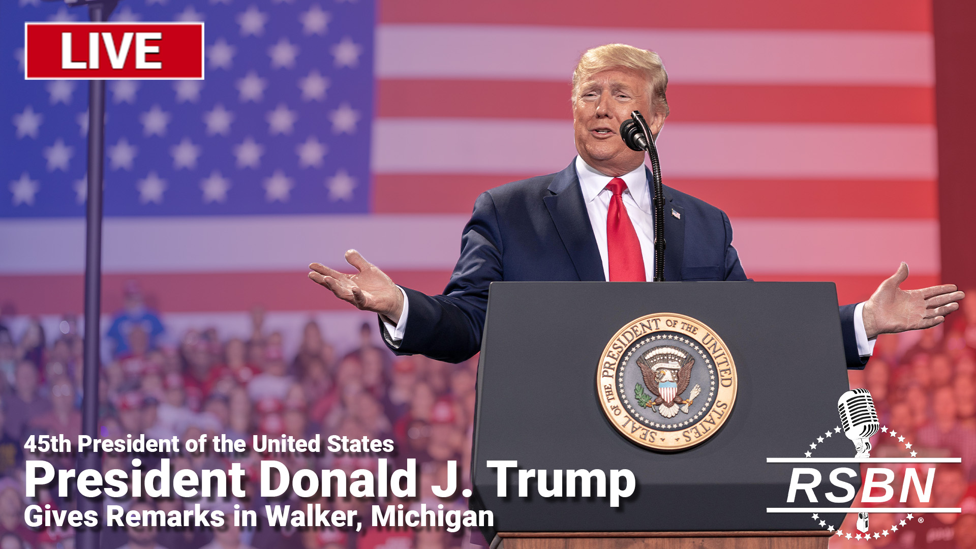 LIVE President Trump Gives Remarks in Walker, Michigan 9/27/24