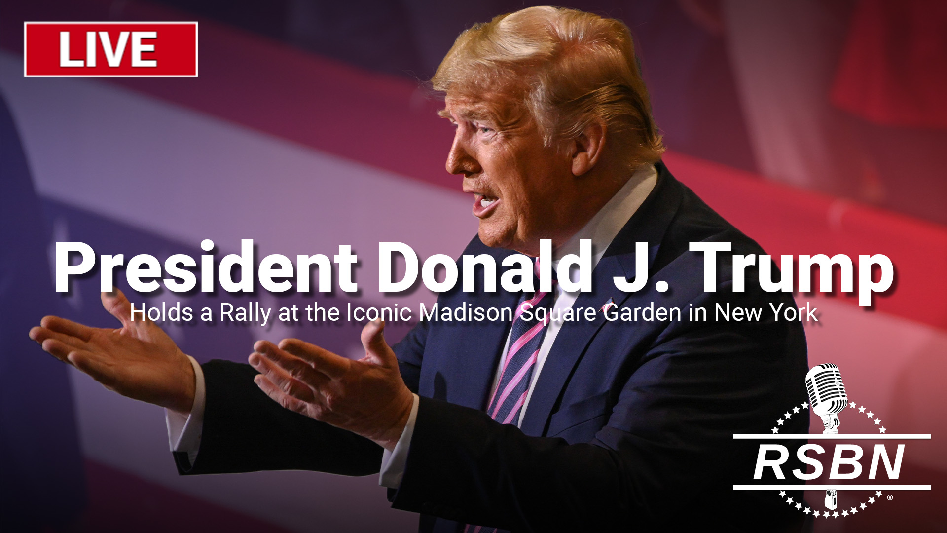 LIVE Trump Holds a Rally at the Iconic Madison Square Garden in New