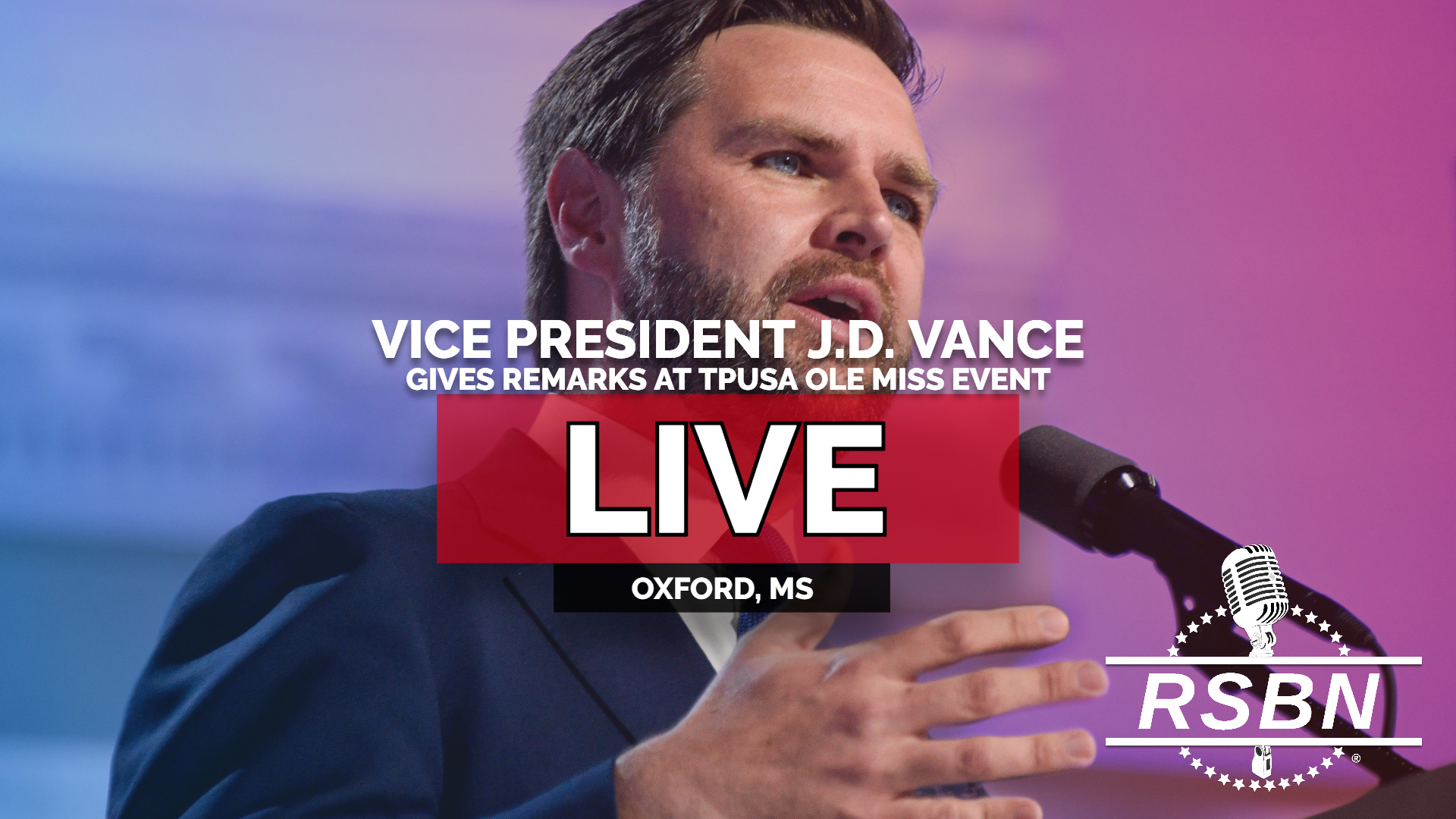 LIVE: Vice President J.D. Vance Gives Remarks at TPUSA Ole Miss Event ...