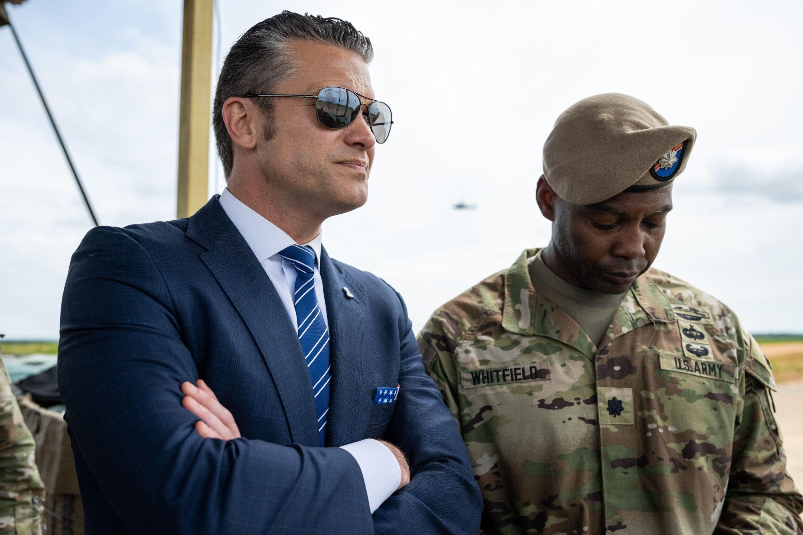 Hegseth awards Purple Hearts to U.S. veterans who served in Kuwait